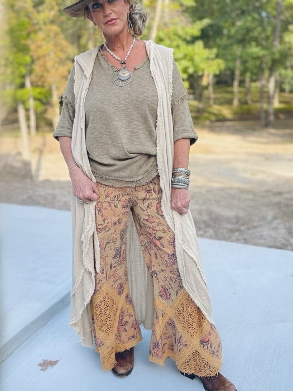 Jaded Gypsy Cream Love At First Bite Duster Cardigan Lagenlook Boho